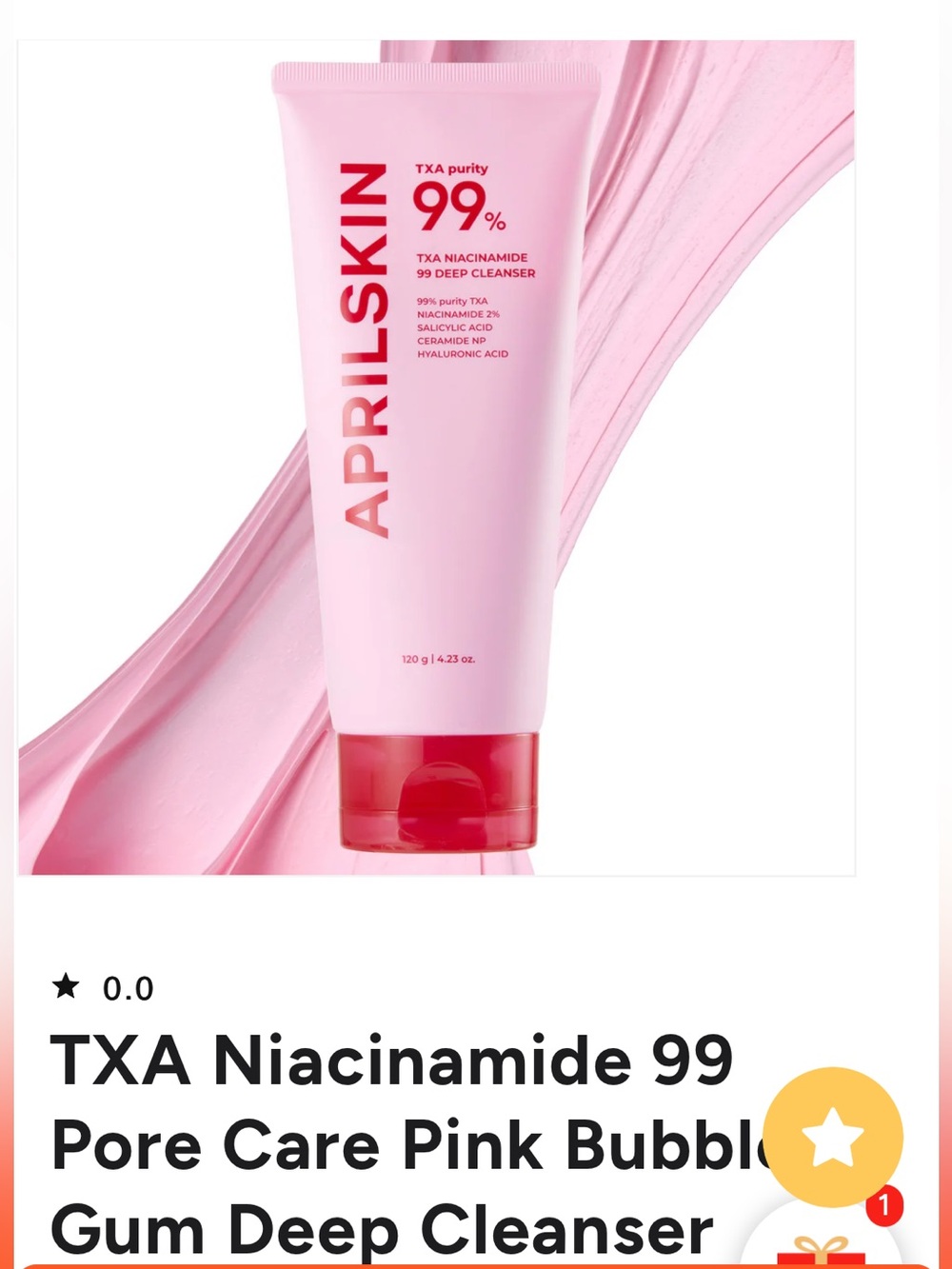 AprilSkin TXA Niacinamide Deep Cleanser